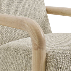 Sereno Marble Oak Boucle Accent Chair - Ornate Home