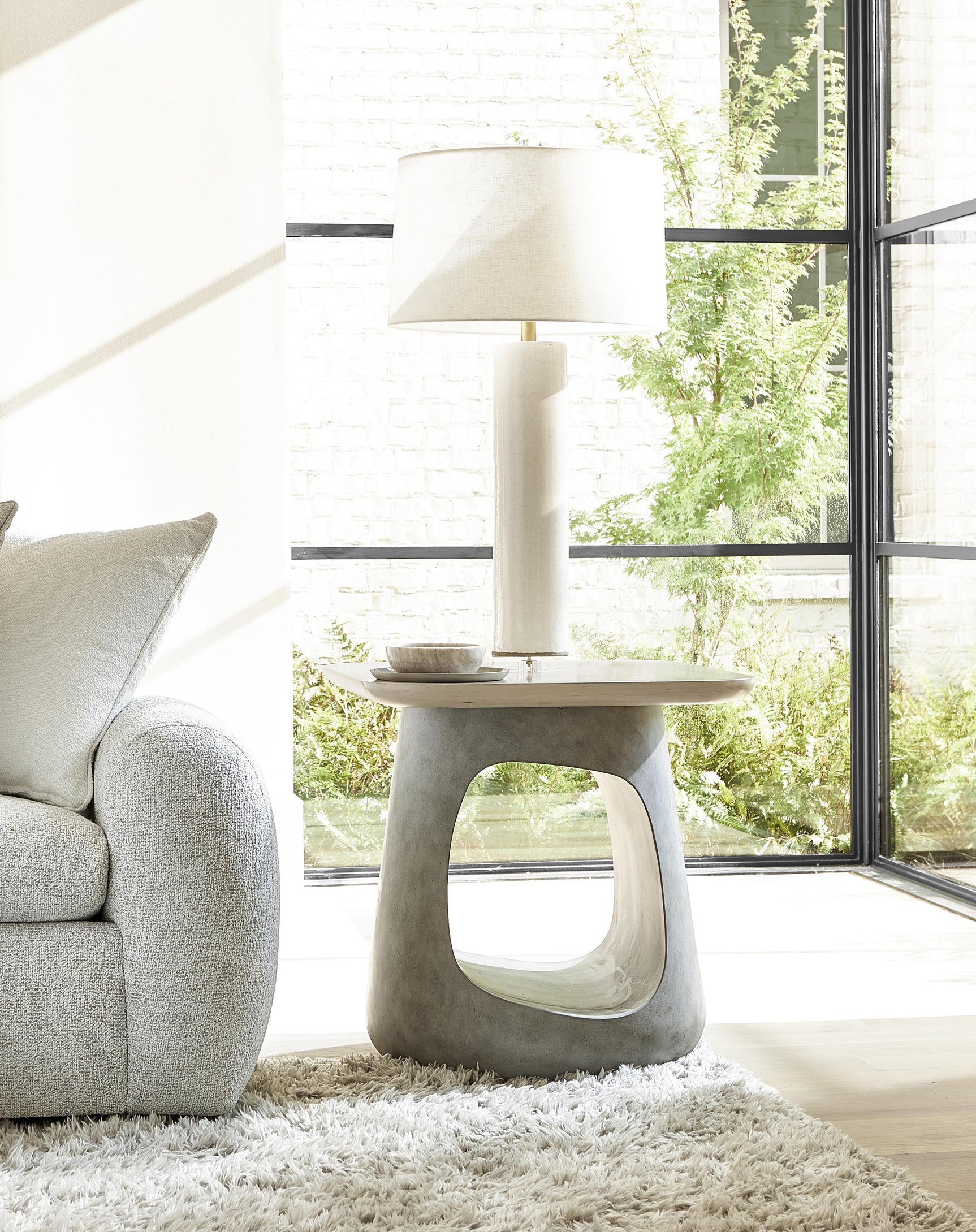 Sereno Sasso/Lutra Side Table - Ornate Home