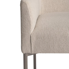 Sereno White/Cream Arm Chair - Ornate Home