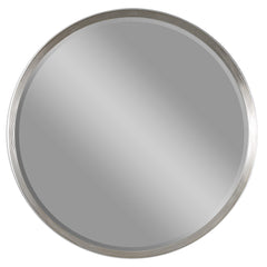 Serenza Silver Round Mirror - Ornate Home