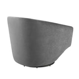 Series Gray Performance Velvet Fabric Swivel Chair - Ornate Home