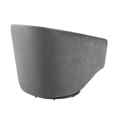 Series Gray Performance Velvet Fabric Swivel Chair - Ornate Home