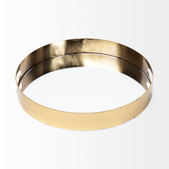 Serkis Gold Metal Mirrored Base Round Tray