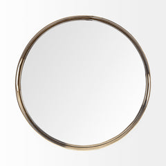 Serkis Gold Metal Mirrored Base Round Tray