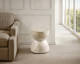Serpe Light Beige Side Table - Ornate Home