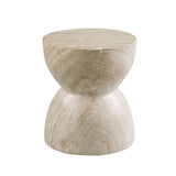 Serpe Light Beige Side Table - Ornate Home