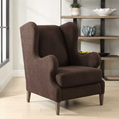 Serpentine Brown Fabric Accent Chair - Ornate Home