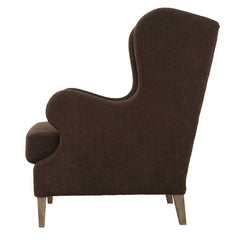 Serpentine Brown Fabric Accent Chair - Ornate Home