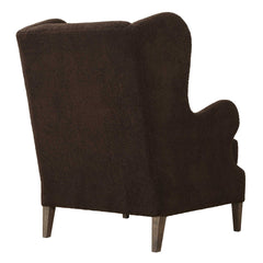 Serpentine Brown Fabric Accent Chair - Ornate Home