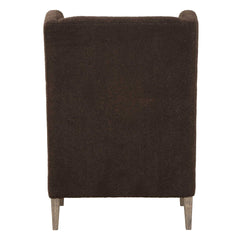 Serpentine Brown Fabric Accent Chair - Ornate Home