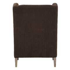 Serpentine Brown Fabric Accent Chair - Ornate Home