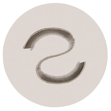 Serpentine Clear/Bright Nickel Round 60" Dining Table - Ornate Home