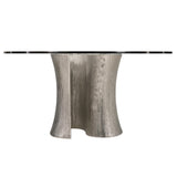 Serpentine Silver/Chrome Dining Table - Ornate Home