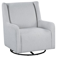 Serra Dove Grey Boucle Upholstered Swivel Glider - Ornate Home