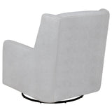 Serra Dove Grey Boucle Upholstered Swivel Glider - Ornate Home