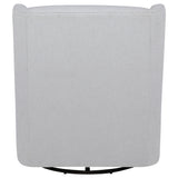 Serra Dove Grey Boucle Upholstered Swivel Glider - Ornate Home