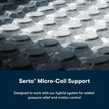 Serta Blue iSeries NXG Split‑Head Queen 13.5" Hybrid Firm Mattress - Ornate Home