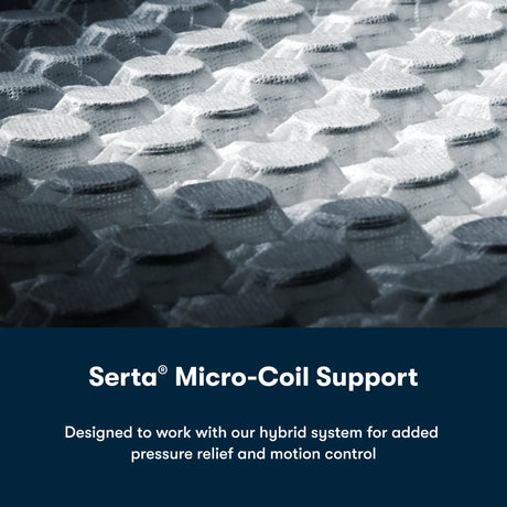 Serta Blue iSeries NXG Split‑Head Queen 13.5" Hybrid Firm Mattress - Ornate Home