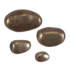 Set In Stone Brass Outdoor Wall Art (Set of 4) - Ornate Home