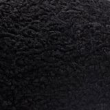 Set of (2) 10" Round Accent Pillows in Black Faux Sheepskin by Diamond Sofa - Ornate Home