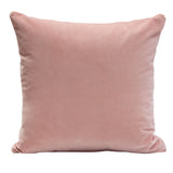 Set of (2) 16" Square Accent Pillows in Blush Pink Velvet by Diamond Sofa - Ornate Home