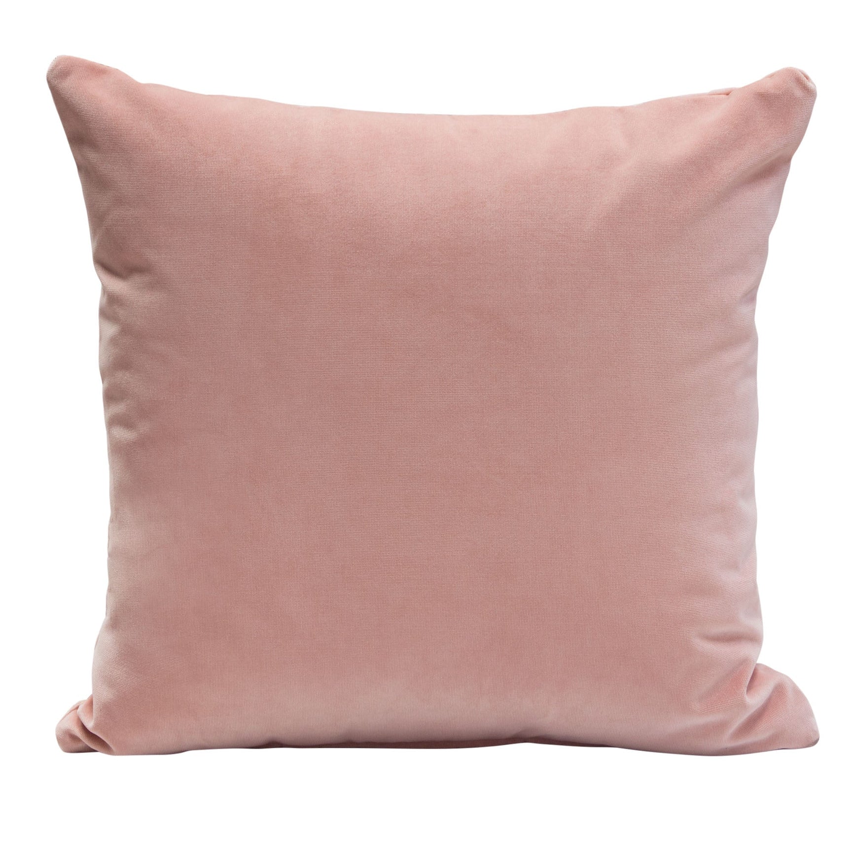 Set of (2) 16" Square Accent Pillows in Blush Pink Velvet by Diamond Sofa - Ornate Home