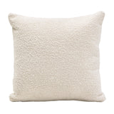 Set of (2) 16" Square Accent Pillows in Bone Boucle Textured Fabric by Diamond Sofa - Ornate Home