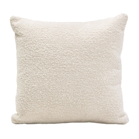 Set of (2) 16" Square Accent Pillows in Bone Boucle Textured Fabric by Diamond Sofa - Ornate Home