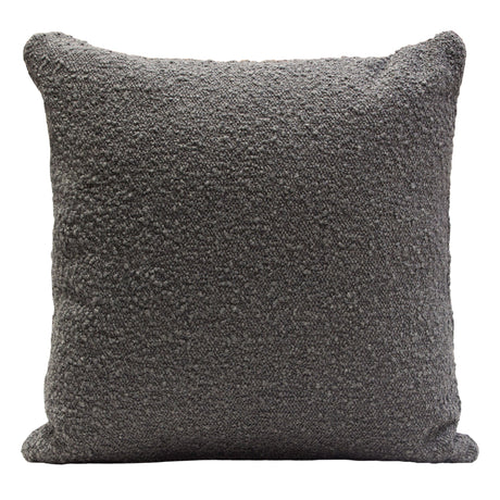 Set of (2) 16" Square Accent Pillows in Charcoal Boucle Textured Fabric by Diamond Sofa - Ornate Home