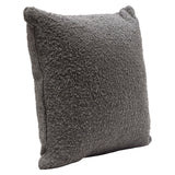 Set of (2) 16" Square Accent Pillows in Charcoal Boucle Textured Fabric by Diamond Sofa - Ornate Home