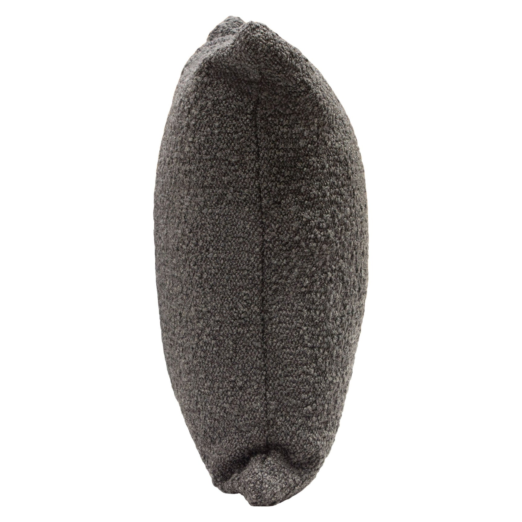 Set of (2) 16" Square Accent Pillows in Charcoal Boucle Textured Fabric by Diamond Sofa - Ornate Home