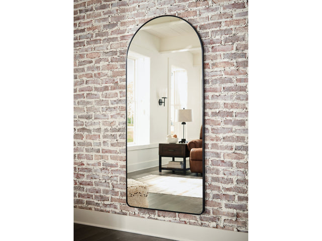 Sethall Black Floor Mirror - Ornate Home