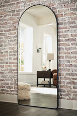 Sethall Black Floor Mirror - Ornate Home