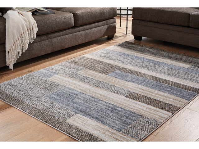 Sethburn Cream/Brown/Gray Medium Rug - Ornate Home