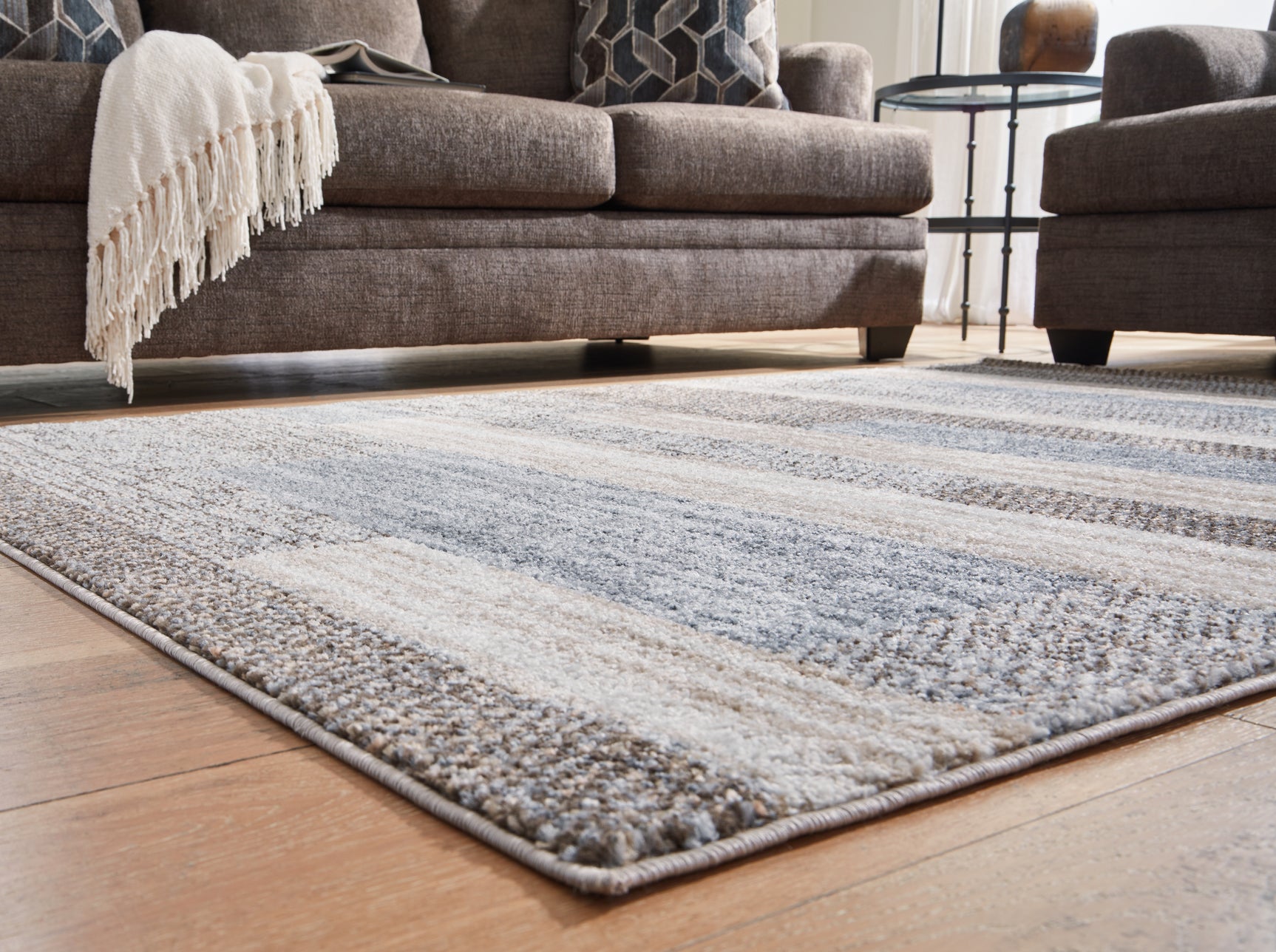 Sethburn Cream/Brown/Gray Medium Rug - Ornate Home