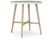 Seton Creek Beige Outdoor Bar Table - Ornate Home