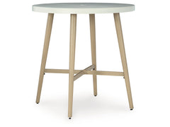Seton Creek Beige Outdoor Bar Table - Ornate Home