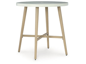 Seton Creek Beige Outdoor Bar Table - Ornate Home
