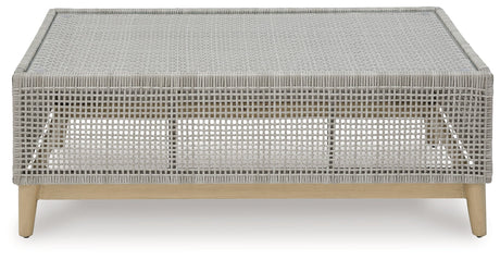 Seton Creek Gray Outdoor Coffee Table - Ornate Home