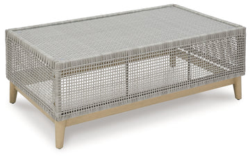Seton Creek Gray Outdoor Coffee Table - Ornate Home