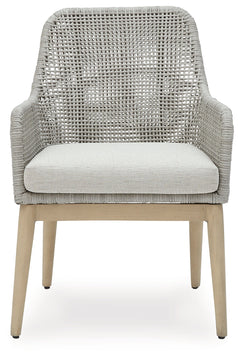 Seton Creek Gray Outdoor Dining Armchair (Set of 2) - Ornate Home