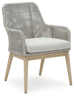 Seton Creek Gray Outdoor Dining Armchair (Set of 2) - Ornate Home