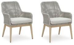 Seton Creek Gray Outdoor Dining Armchair (Set of 2) - Ornate Home