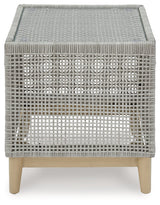 Seton Creek Gray Outdoor End Table - Ornate Home