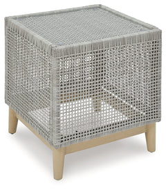 Seton Creek Gray Outdoor End Table - Ornate Home