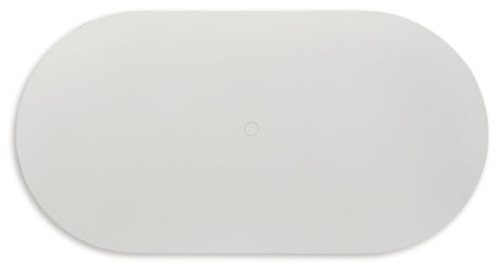 Seton Creek Gray Outdoor Oval Dining Table - Ornate Home