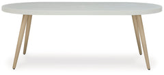 Seton Creek Gray Outdoor Oval Dining Table - Ornate Home