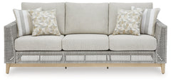 Seton Creek Gray Outdoor Sofa w/ Cushion - Ornate Home