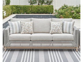 Seton Creek Gray Outdoor Sofa w/ Cushion - Ornate Home