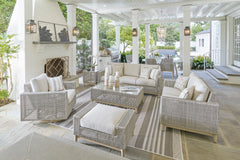 Seton Creek Outdoor Seating Group w/ Coffee Table / 4pc - Ornate Home